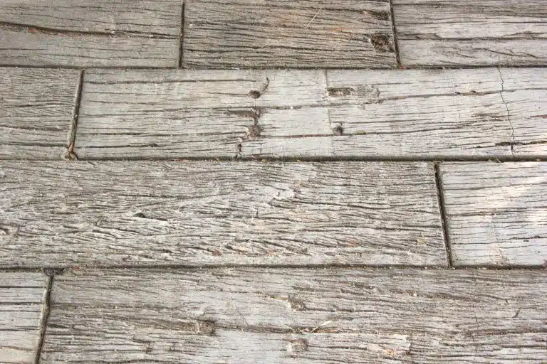 Wood Plank Design stamped concrete