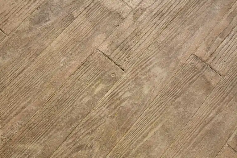 wood plank stamped concrete